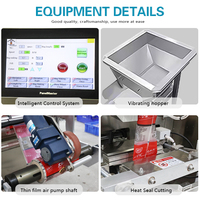 HANNPRO Forte demande Machine d'emballage automatique d'aliments congelés pour poulet Machine d'emballage à grande vitesse de sacs préfabriqués