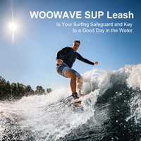 Woowave Laisse de planche de surf TPU droite de qualité supérieure Fiche de laisse de planche de surf
