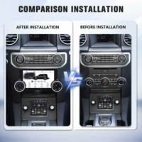 Panneau de climatisation de voiture de 10,4 pouces compatible avec Land Rover Discovery 4 LR4 2009-2021, unité de contrôle de la température automatique du climatiseur LCD