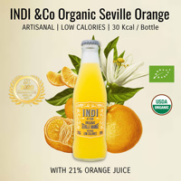 Fabriqué en Espagne ORGANIC SEVILLE ORANGE Boisson gazeuse 200 ml à base de plantes et de jus naturels