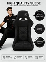 Sièges baquets de course universels de haute qualité style SR-G JBR9001 avec dossier en fibre de carbone pour sièges de voiture modifiés et simulateur de course