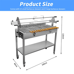 <span class=keywords><strong>Asador</strong></span> de Carbón Comercial de Acero Inoxidable <span class=keywords><strong>para</strong></span> Pollo, <span class=keywords><strong>Asador</strong></span> Vertical de Carbón - Product Image 5