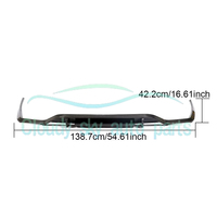 Diffuseur d'aileron arrière en fibre de carbone FT W219 C257 CLS Class pour Mercedes Benz 400 550 4 portes 2018-2019