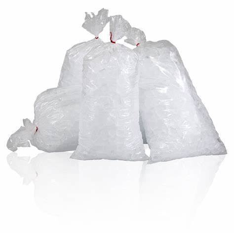 50 Pack Ice Bags 5lb Plastic