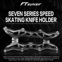 Cadre de patins à roulettes en alliage d'aluminium réglable pour enfants OEM avec roues de 165 mm/195 mm pour chaussures à roulettes