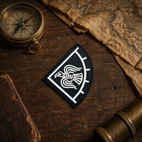 Patch en PVC Caoutchouc Personnalisable 3D Motif Totem Viking Sunbird Prêt à Expédier – Idéal pour Sac à Dos Tactique, Chapeau, Brassard