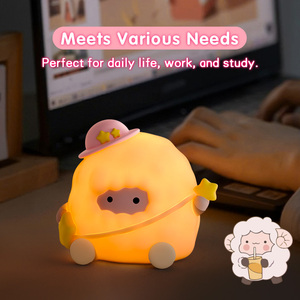 Mềm trẻ em đèn RGB Pat USB có thể sạc lại pin sáng tạo Led bé món quà đồ chơi cạnh giường ngủ phòng động vật ánh sáng ban đêm cho trẻ em - Product Image 5