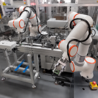 Bras de robot industriel FR10, charge utile de 10 kg, portée de 1400 mm, robot 6 axes pour le chargement et le déchargement de composants électroniques sur convoyeur avec préhenseur personnalisé