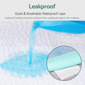 Protector de colchón reutilizable lavable proveedor OEM almohadillas de cama impermeables incontinencia - Product Image 3