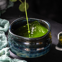 Ensemble de bols à matcha et à salade en céramique et porcelaine écologiques faits à la main pour la cuisine japonaise et coréenne, compatibles avec le micro-ondes