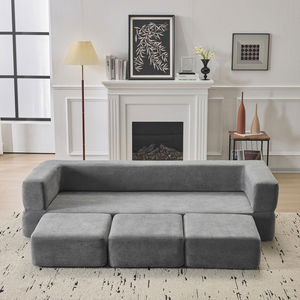 Top 10 Trending Convertible Contemporary Sleeper Floor <b>Sofa</b> with Fabric Upholstery <b>for</b> Living Room Exporter China - Product Image 1