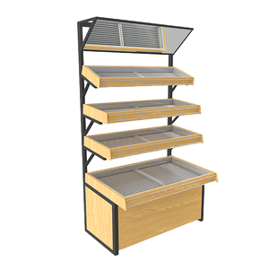 Siêu thị cửa hàng trái cây và rau hiển thị siêu thị gỗ Trái Cây Rau hiển thị giá trường hợp nhiệm vụ gỗ nặng - Product Image 1