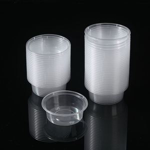 Gobelet à sauce en plastique jetable empilable, récipient à portion en PP pour ketchup, moutarde, miel - Product Image 2