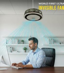 Ventilateur de plafond moderne avec éclairage intégré, design floral élégant, fonctionnement silencieux, ventilateur de plafond écoénergétique - Product Image 3