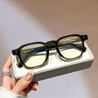 Nouvelle monture de lunettes épaisse pour hommes et femmes, ultralégère en TR90, monture carrée, anti-lumière bleue, verres transparents, lunettes optiques