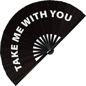 Éventail grand bruit 33cm avec logo personnalisé Éventails à main Éventails de danse en ligne POP pliants - Product Image 4