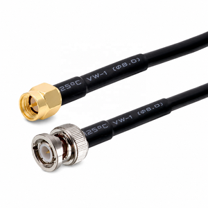 Câble RG58 <span class=keywords><strong>BNC</strong></span> mâle vers SMA mâle, adaptateur de connecteur de câble d'extension RF RG-58 50 Ohm, pigtail RF 0,5M 1M 2M 5M 10M <span class=keywords><strong>20M</strong></span> - Product Image 1