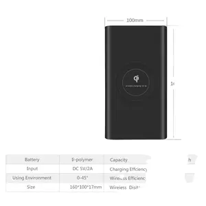 3 in 1 10000 Mah 전원 은행 무선 충전기 빠른 충전 배터리 이베이 휴대용 전원 공급 장치 도매 로고 사용자 정의