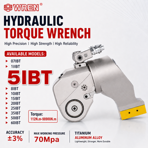 Clé dynamométrique hydraulique à entraînement carré en alliage d'aluminium et de titane de haute précision, homologuée TUV, calibrée 700 bars - Product Image 1