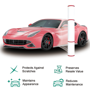 Película Protectora de Pintura para Automóviles de TPU Premium, Película Protectora de Pintura Hidrofóbica Autoregenerable, Envoltura Transparente Resistente a los Rayos UV y al Amarilleamiento - Product Image 3