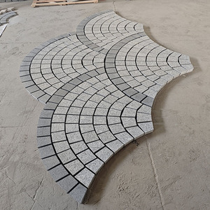 Hangmao Flamed Large Fan Shape Design Grey Granite Paver Durable <strong>Driveway</strong> Paving Stones - Product Image 5
