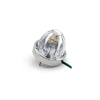 24V 3W Glaslinsen-LED-Wassermelonenleuchte Zweifarbige Blitzlampe für LKW-Anhänger Pickup Seitenmarkierungsleuchten Nachrüstung/Upgrade