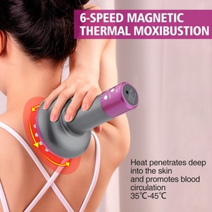 Handheld Electric Guasha Meridian Massage <b>Brush</b> Cellulite Massager Micro-Current <b>Heating</b> Vibration Body Slimming Beauty Device - Product Image 3