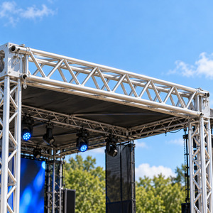 Structure en aluminium 400x400mm, type boîte à joint carré, robuste, avec tube principal de 50mm, pour toiture de scène et montage de systèmes Line Array - Product Image 3