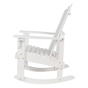 HE-551,Patio Wood Adirondack Rocker <strong>Chair</strong> With <strong>White</strong> Colour Wood Adirondack <strong>Rocking</strong> <strong>Chair</strong> Can Be Customized Size and Color - Product Image 4