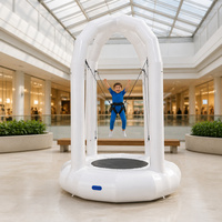 Château gonflable intérieur en PVC avec trampoline et jeux de saut à l'élastique pour aire de jeux sportive
