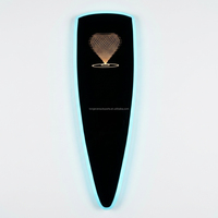 Longue applique murale LED de luxe à finition miroir arrière en plastique, multicolore, pour intérieur de voiture, accessoires de conversion de fourgonnette