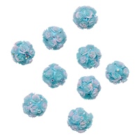 Nouvel Arrivage en Gros : Perles Fantaisie en Argile Céramique de 20 mm avec Strass en Forme de Fleur, Perles Espacées pour la Fabrication de Bijoux et Accessoires pour Stylos