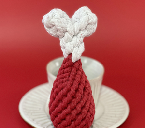 Corda di Nylon intrecciata colorata per uso quotidiano di cani da compagnia giocattolo da masticare per cani - Product Image 4