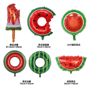 Watermelon Popsicle Balloon 87.5cm39cm Party Decoration Birthday <b>Cartoon</b> Aluminum Foil Balloons - Product Image 1