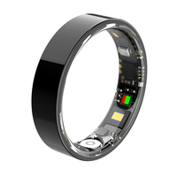 Pelacak Kebugaran Smart Ring Kontrol Aplikasi Gelang Pintar Kesehatan Pemantau Tidur Tahan Air 5ATM/IP68