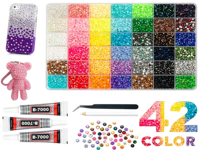 Kit Rhinestone Jelly AB Flatback 3mm, SS6 SS10 SS16 Rhinestone Berkilau untuk Dekorasi DIY Casing Ponsel, Pakaian & Pakaian Tari