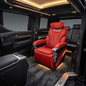 Siège de <span class=keywords><strong>van</strong></span> VIP de luxe universel en cuir pour remplacement, idéal pour la rénovation intérieure des MPV et SUV, couleur personnalisable, directement de l'usine. - Product Image 4