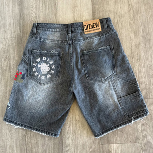 <span class=keywords><strong>Pantalones</strong></span> <span class=keywords><strong>Cortos</strong></span> de Mezclilla de Diseñador DiZNEW, Personalizables, de Alta Calidad, Cintura Baja, Ajustados, para <span class=keywords><strong>Hombre</strong></span>, de Algodón - Product Image 2