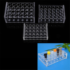 Đa-lỗ rõ ràng Acrylic Ống nghiệm giá lucite phòng thí nghiệm ống nghiệm chủ thực tế rõ ràng Acrylic Ống nghiệm giá với 24 lỗ - Product Image 2