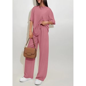Conjunto de 2 Piezas para Mujer FOXA, Manga Corta, Tejido Transpirable, Informal, para Primavera/Verano, Ideal para Viajes - Product Image 6