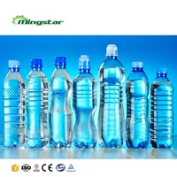 Machine de remplissage d'eau pure en bouteille en plastique PET entièrement automatique 3 en 1 CGF8-8-3 pour ligne de production d'eau