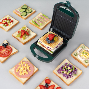 Mini gaufrier électrique pour enfants <span class=keywords><strong>Richer</strong></span>, plaque de cuisson 650W, antiadhésif, forme carrée, commande mécanique, usage domestique et hôtelier - Product Image 1