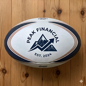 Balón de Rugby Oficial Tamaño 5 con Logotipo Personalizado Impreso, Balón de Rugby para Entrenamiento y Partidos, Regalo Promocional Publicitario, Precio de Fábrica - Product Image 1