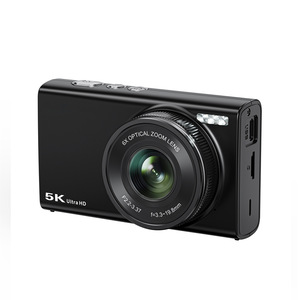 กล้องดิจิตอลซูมออปติคอล 6 เท่า เลนส์ 5K Ultra HD พร้อมพอร์ต USB สำหรับถ่ายเซลฟี่และใช้งานทั่วไป - Product Image 1