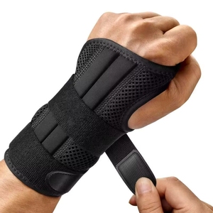 <span class=keywords><strong>Attelle</strong></span> de poignet réglable à 3 tiges en polyester et nylon respirant, <span class=keywords><strong>attelle</strong></span> pour syndrome du canal carpien avec fermeture auto-agrippante pour tendinite, arthrite, main - Product Image 5