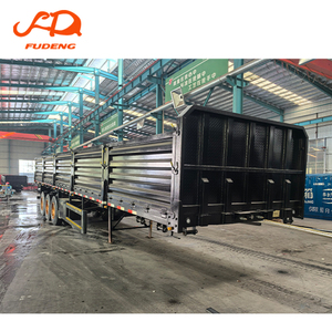 Semi-remorque à ridelles latérales détachables FUDENG Group 3 essieux 60 tonnes pour le <span class=keywords><strong>transport</strong></span> de marchandises en vrac - Product Image 2