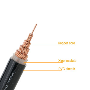 Lõi đơn 120mm 150mm <span class=keywords><strong>185mm</strong></span> 240mm 300mm 400mm 500mm 630mm 630mm2 500mm2 400mm2 Đồng xlpe cáp điện - Product Image 2