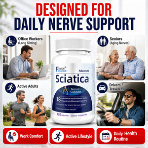 Suplemento para la Ciática al por Mayor, Fabricante de Suplementos para la Salud de los Nervios y los Huesos con Vitaminas y Ácido Alfa Lipoico, 120 Cápsulas para la Ciática - Product Image 4