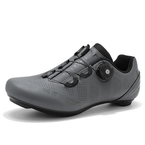 Chaussures de cyclisme ajustées légères et respirantes en caoutchouc et maille pour hommes avec logo personnalisé, pour l'entraînement, l'extérieur, le vélo de <span class=keywords><strong>route</strong></span>, le VTT, les voyages et le fitness - Product Image 2