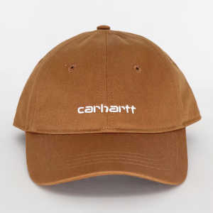 Gorra de Béisbol Unisex de Lona 100% Algodón con Logotipo Bordado en Color Marrón, Estilo Casual y Ajustable - Product Image 1
